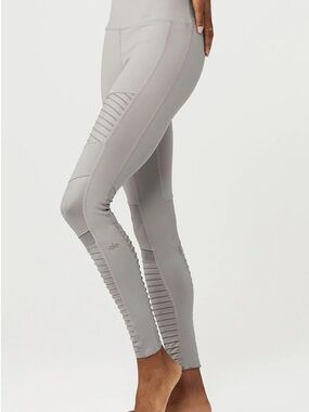 ALO Yoga High Waist Moto Leggings Alloy